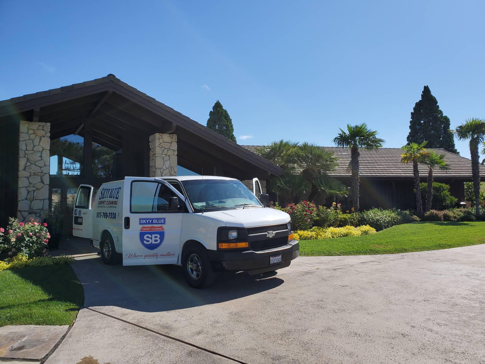 Residential & Commercial Carpet Cleaning Paso Robles CA Skyy Blue
