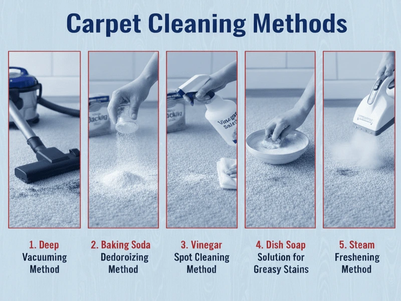 Methods to Clean Your Carpet Without Shampooing