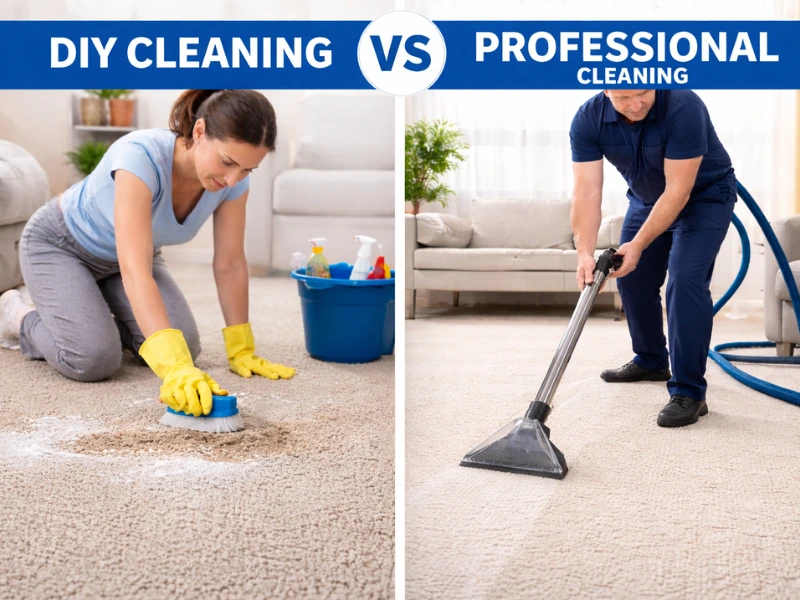 DIY vs professional carpet cleaning