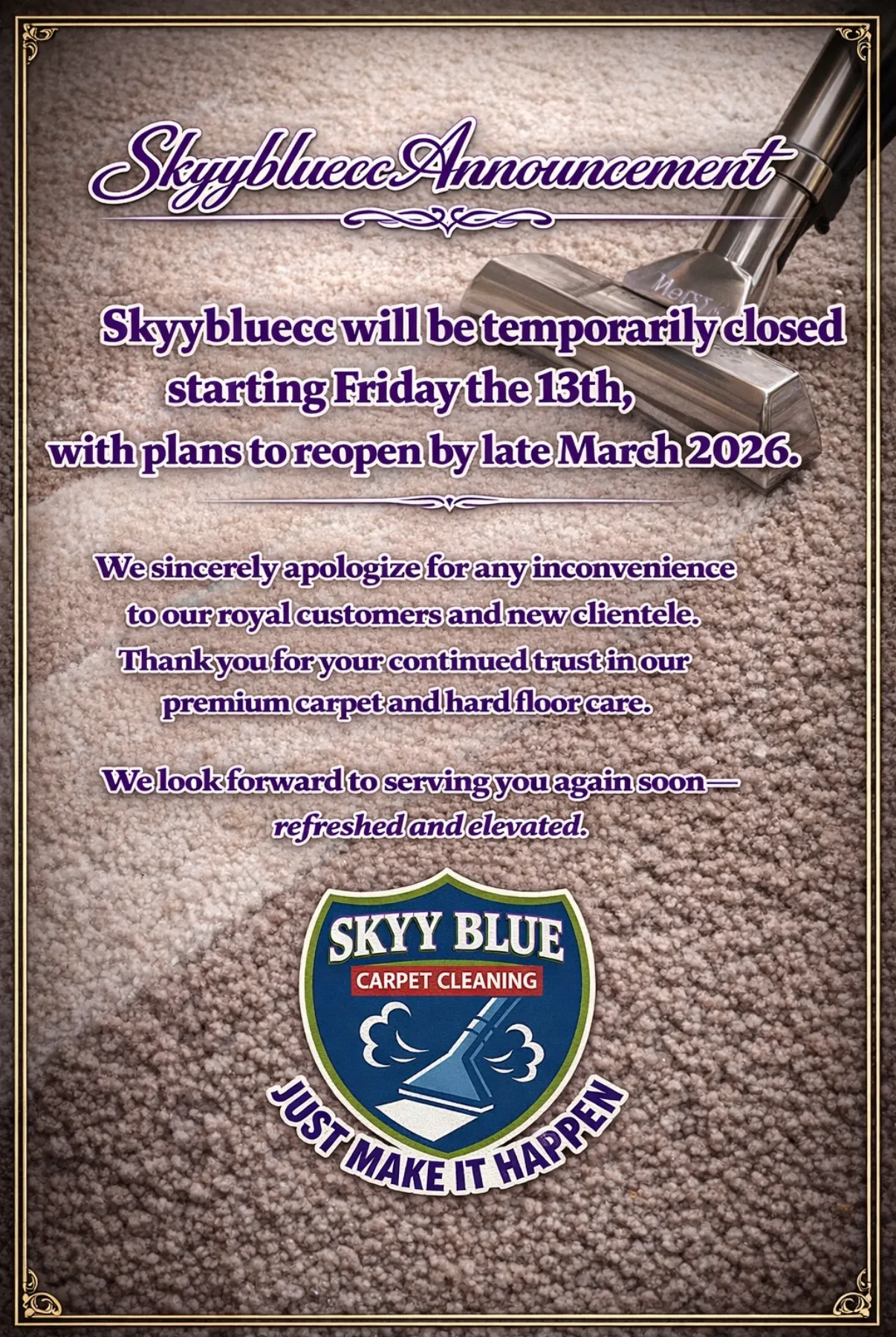 temporarily closed temporarily closed